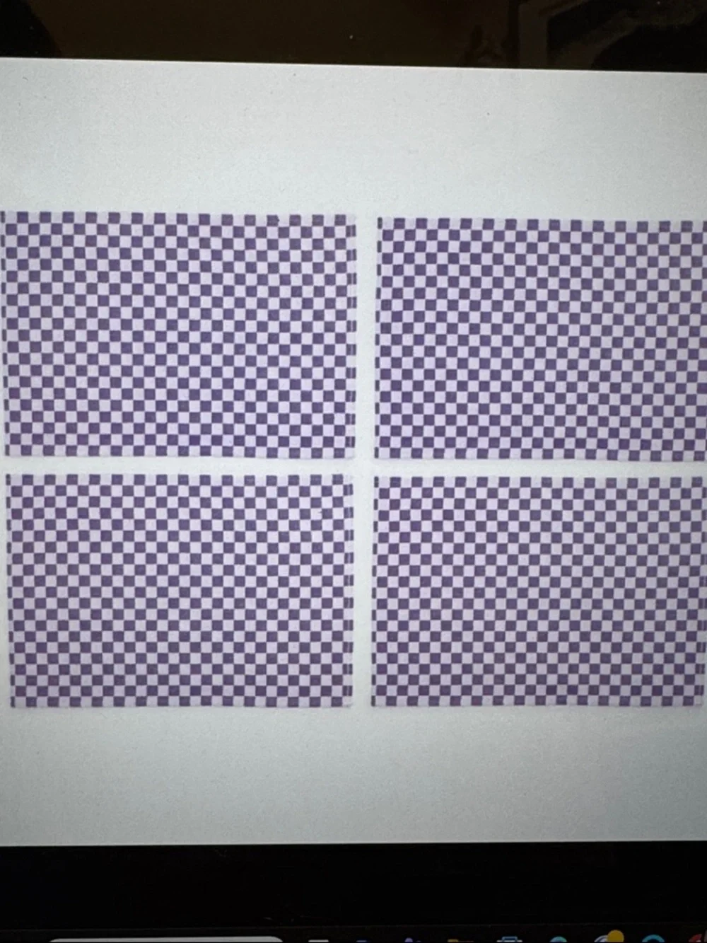 MacKenzie-Childs (4) Plum Check Placemat